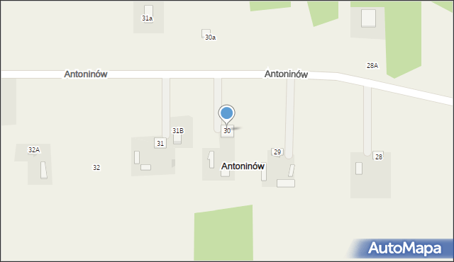 Antoninów, Antoninów, 30, mapa Antoninów