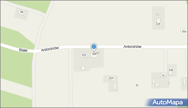 Antoninów, Antoninów, 32b, mapa Antoninów