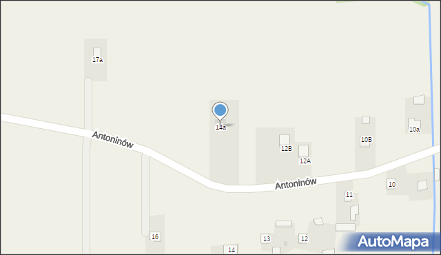 Antoninów, Antoninów, 14a, mapa Antoninów