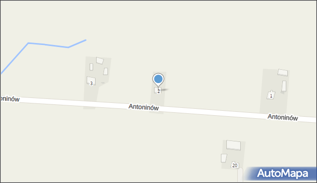 Antoninów, Antoninów, 2, mapa Antoninów