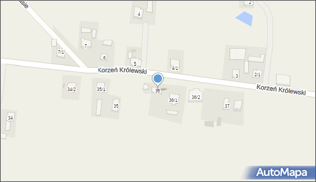 Antoninów, Antoninów, 36, mapa Antoninów