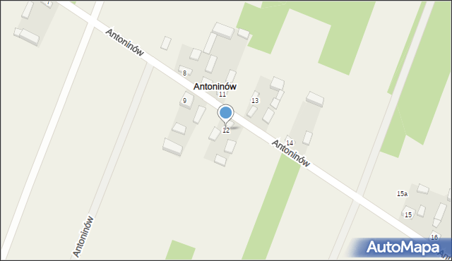 Antoninów, Antoninów, 12, mapa Antoninów
