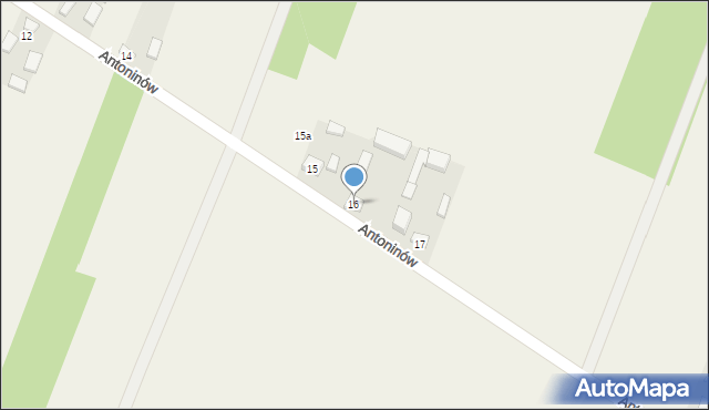 Antoninów, Antoninów, 16, mapa Antoninów