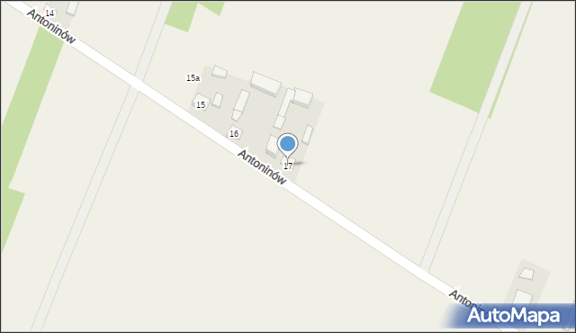 Antoninów, Antoninów, 17, mapa Antoninów