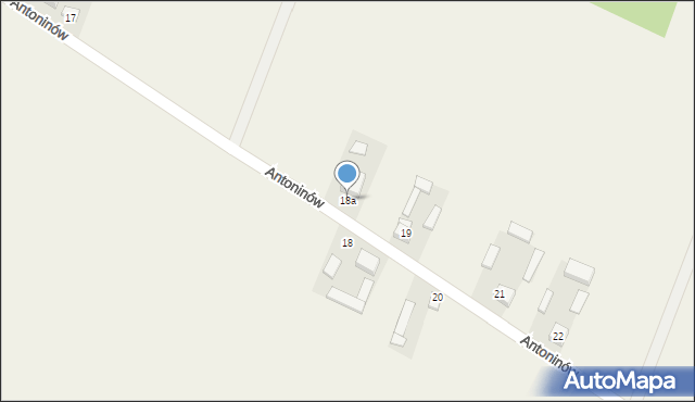 Antoninów, Antoninów, 18a, mapa Antoninów