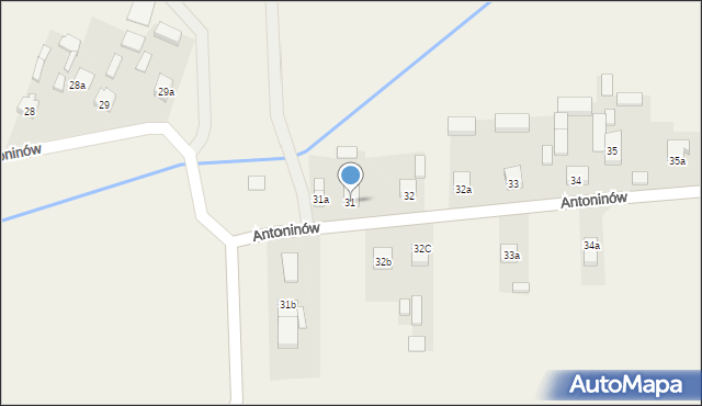 Antoninów, Antoninów, 31, mapa Antoninów