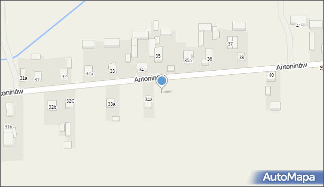 Antoninów, Antoninów, 34b, mapa Antoninów