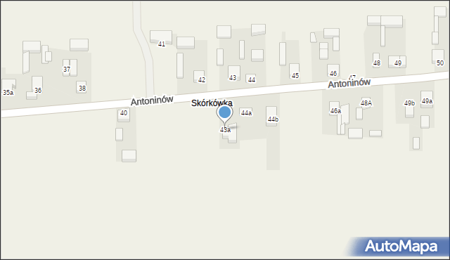 Antoninów, Antoninów, 43a, mapa Antoninów