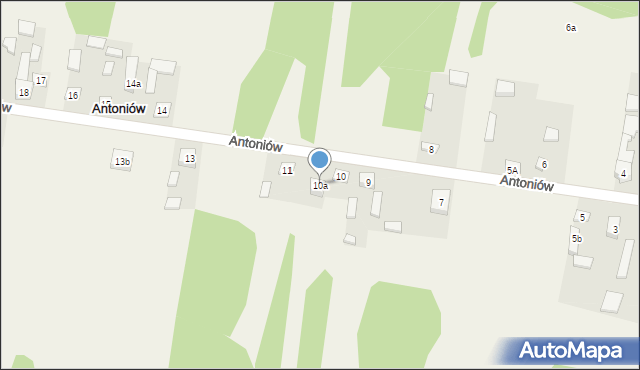 Antoniów, Antoniów, 10a, mapa Antoniów