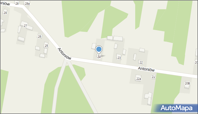 Antoniów, Antoniów, 24, mapa Antoniów