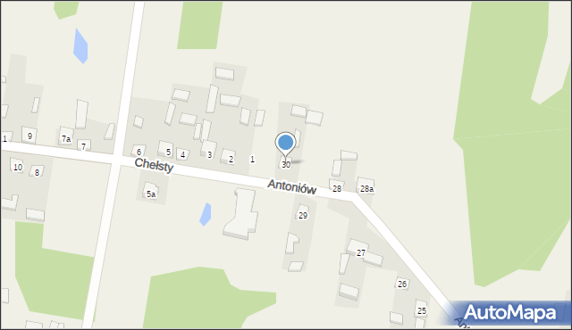 Antoniów, Antoniów, 30, mapa Antoniów