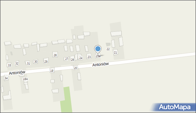 Antoniów, Antoniów, 23a, mapa Antoniów