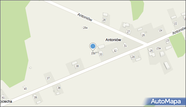 Antoniów, Antoniów, 33b, mapa Antoniów