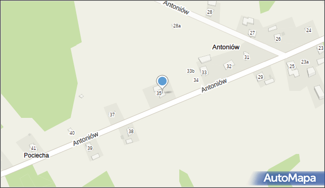 Antoniów, Antoniów, 36, mapa Antoniów