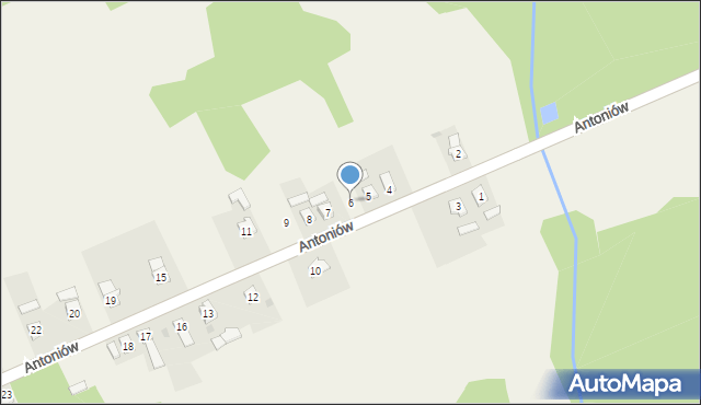 Antoniów, Antoniów, 6, mapa Antoniów