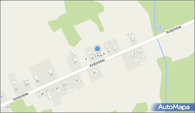 Antoniów, Antoniów, 7, mapa Antoniów