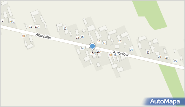 Antoniów, Antoniów, 15a, mapa Antoniów