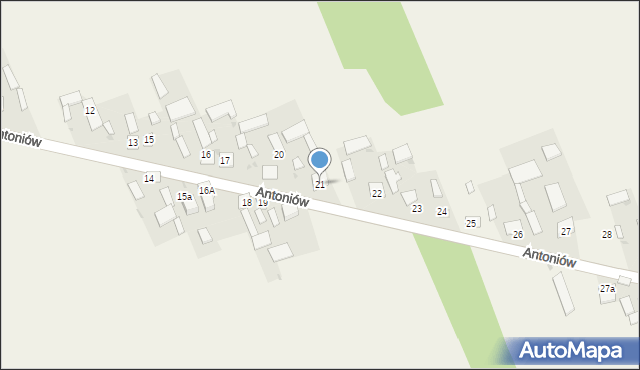 Antoniów, Antoniów, 21, mapa Antoniów