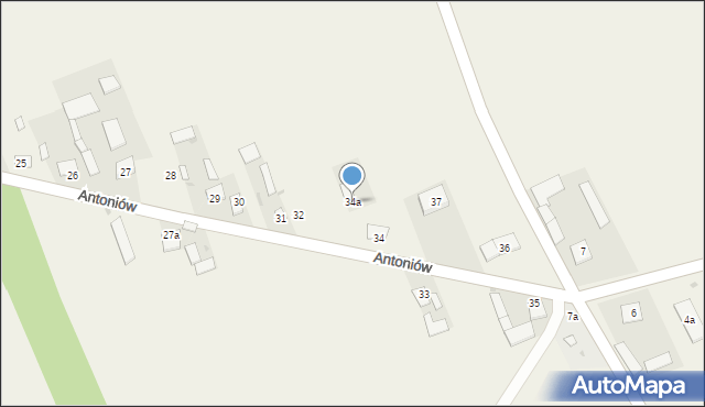 Antoniów, Antoniów, 34a, mapa Antoniów