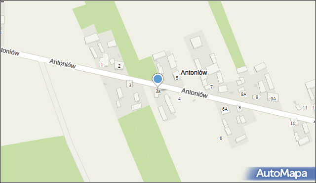 Antoniów, Antoniów, 3a, mapa Antoniów