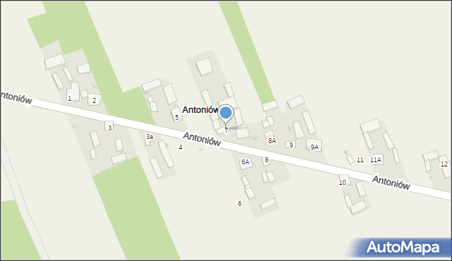 Antoniów, Antoniów, 7, mapa Antoniów