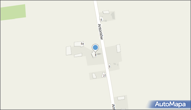 Antoniów, Antoniów, 8, mapa Antoniów