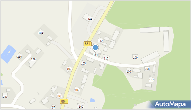 Antoniów, Antoniów, 111, mapa Antoniów