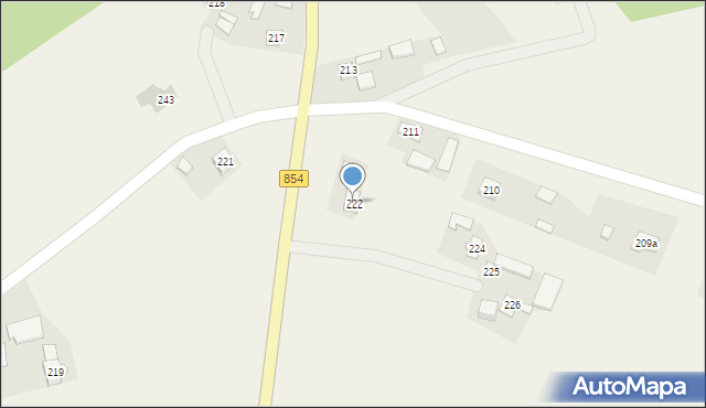 Antoniów, Antoniów, 222, mapa Antoniów