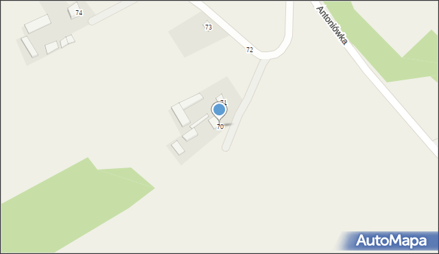 Antoniówka, Antoniówka, 70, mapa Antoniówka