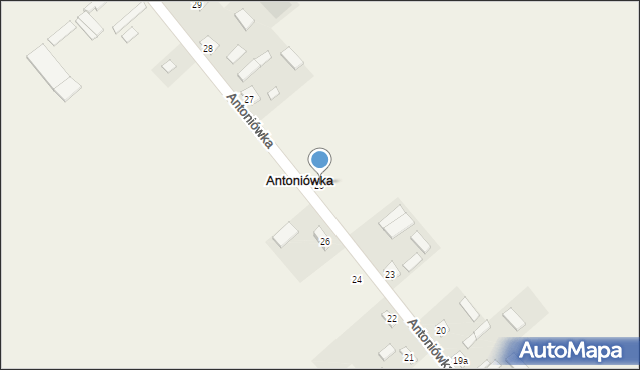 Antoniówka, Antoniówka, 25, mapa Antoniówka