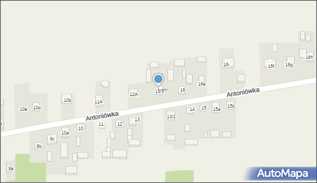 Antoniówka, Antoniówka, 13a, mapa Antoniówka