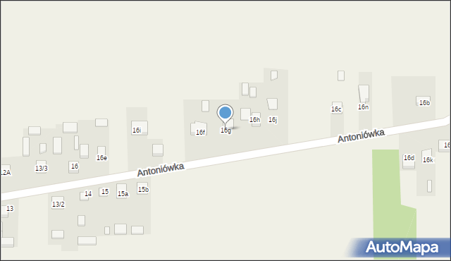 Antoniówka, Antoniówka, 16g, mapa Antoniówka