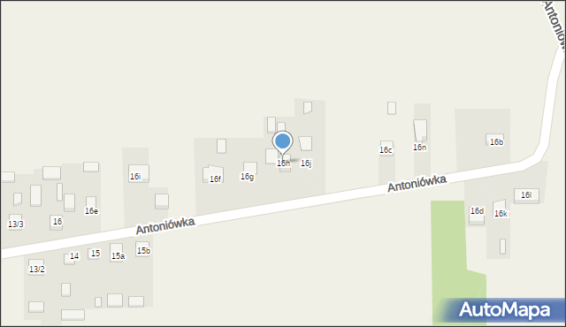 Antoniówka, Antoniówka, 16h, mapa Antoniówka