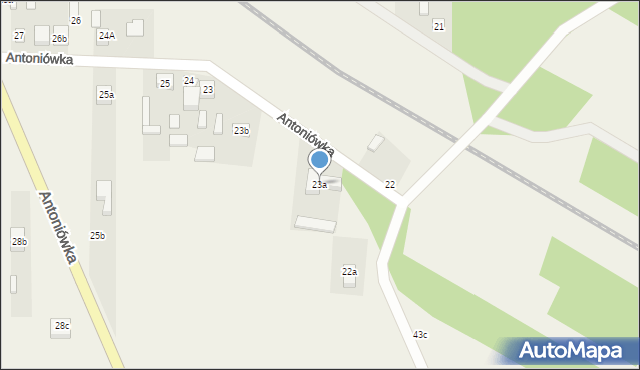 Antoniówka, Antoniówka, 23a, mapa Antoniówka