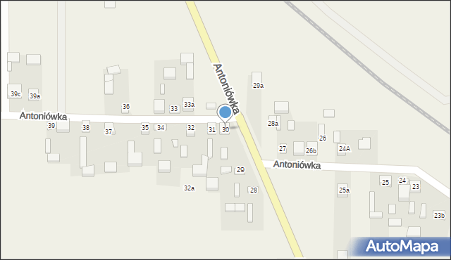 Antoniówka, Antoniówka, 30, mapa Antoniówka