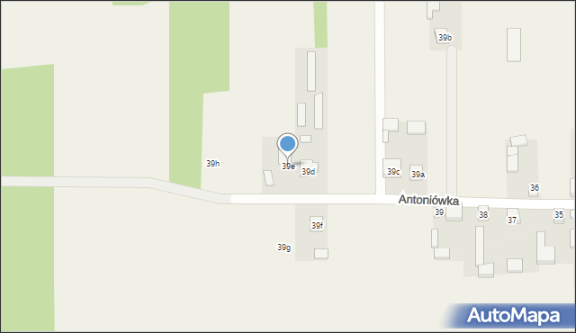 Antoniówka, Antoniówka, 39e, mapa Antoniówka