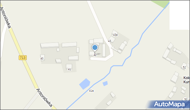 Antoniówka, Antoniówka, 42, mapa Antoniówka