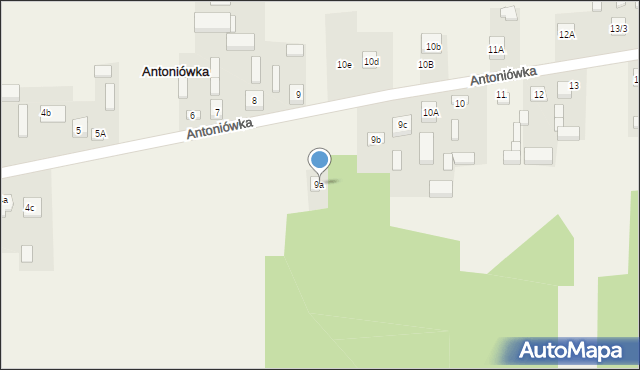 Antoniówka, Antoniówka, 9a, mapa Antoniówka