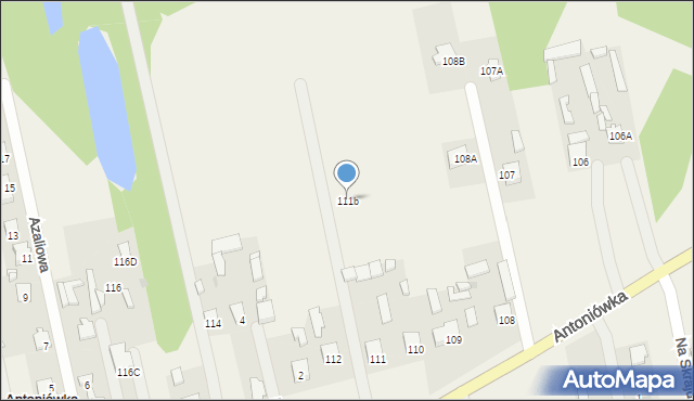 Antoniówka, Antoniówka, 111b, mapa Antoniówka