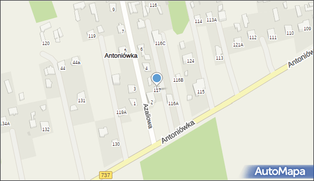 Antoniówka, Antoniówka, 117, mapa Antoniówka