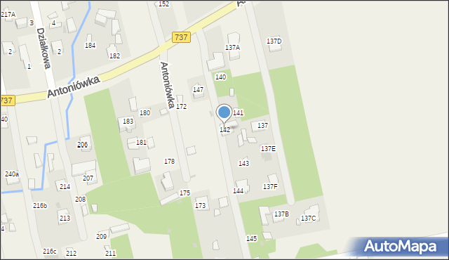 Antoniówka, Antoniówka, 142, mapa Antoniówka