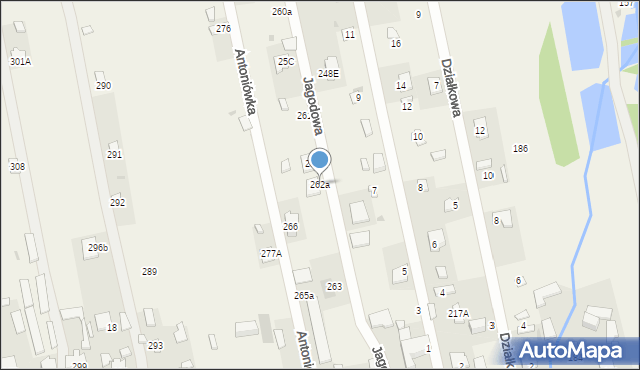 Antoniówka, Antoniówka, 262a, mapa Antoniówka
