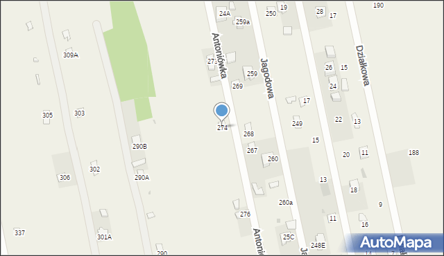 Antoniówka, Antoniówka, 274, mapa Antoniówka