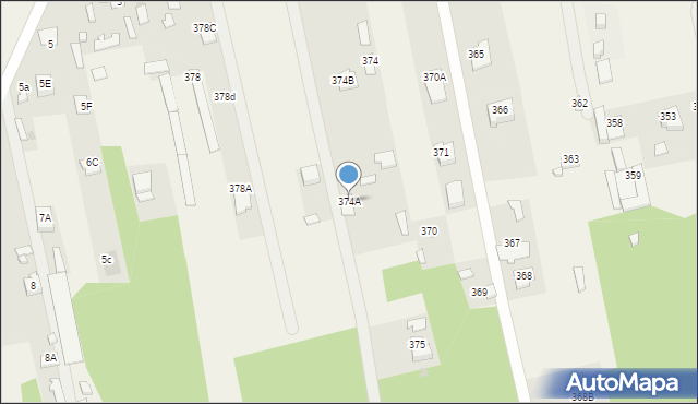 Antoniówka, Antoniówka, 374A, mapa Antoniówka