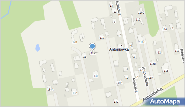 Antoniówka, Antoniówka, 44a, mapa Antoniówka