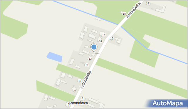 Antoniówka, Antoniówka, 13, mapa Antoniówka