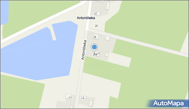 Antoniówka, Antoniówka, 26a, mapa Antoniówka