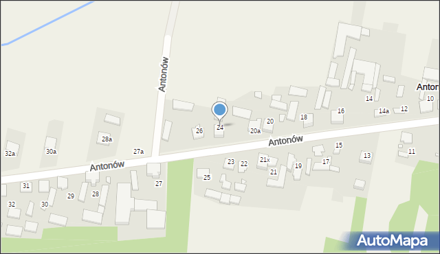 Antonów, Antonów, 24, mapa Antonów