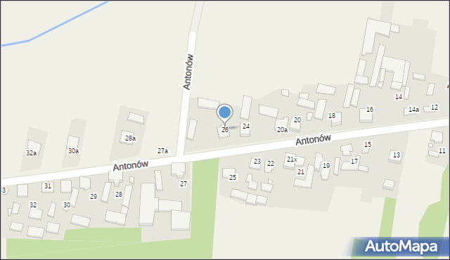 Antonów, Antonów, 26, mapa Antonów