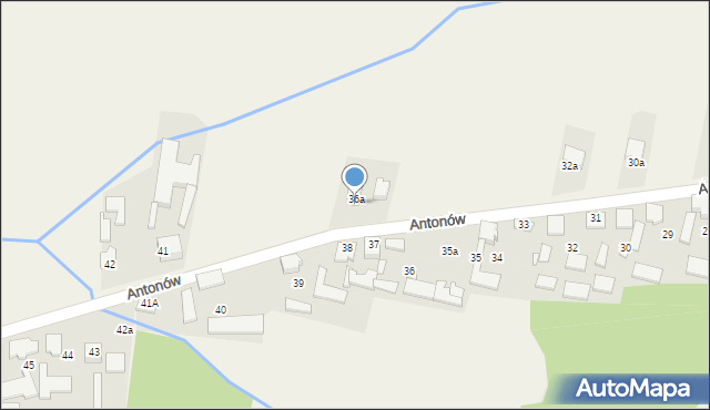 Antonów, Antonów, 38A, mapa Antonów